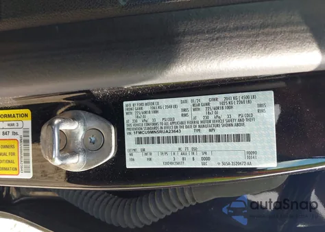 2024 Ford Escape St-Line from USA, damaged, VIN 1FMCU9MN5RUA23643